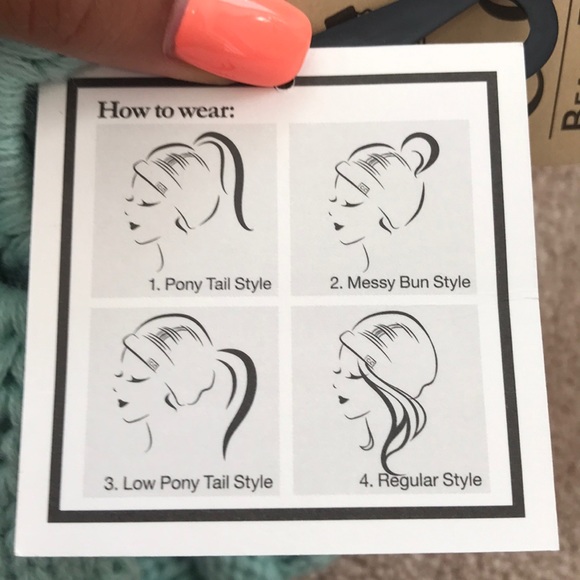 Messy Bun Beanie - Picture 3 of 4